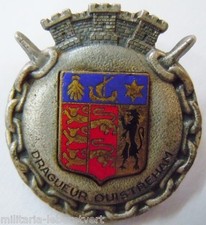 Insigne Marine Dragueur OUISTREHAM Augis  ORIGINAL France