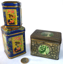 3 ANCIENNES BOITES À THÉ