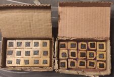 lot de 2 boites de 15 anciens tampons scolaire  studia  theme divers