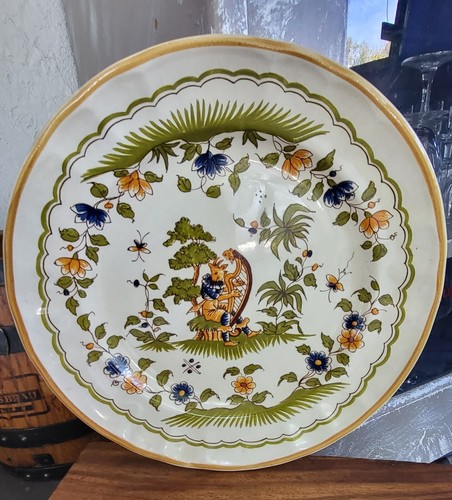 Assiette vieux moustiers - moustiers, 18