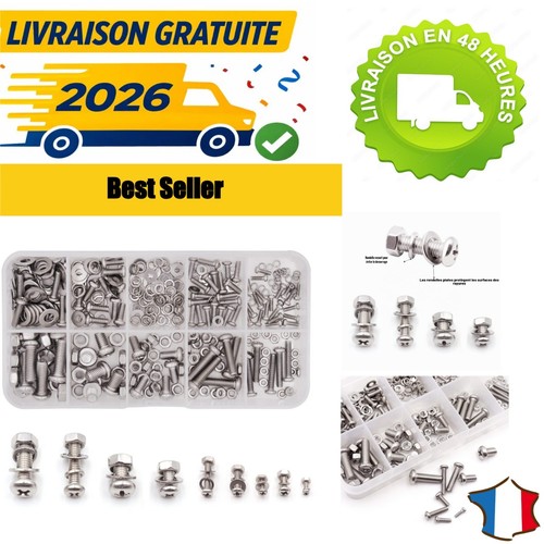 Kit 320 vis boulons écrous - kit,