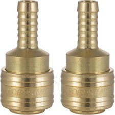 2x Raccord rapide pour air comprimé DN 7,2 avec embout de tuyau LW 9,5 mm