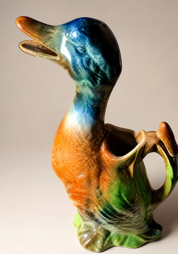 Carafe barbotine canard - carafe,