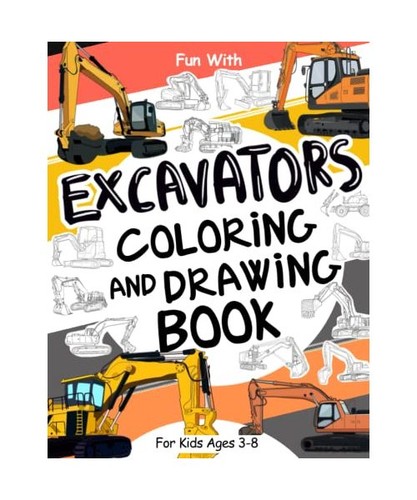 Excavators coloring and - excavators,