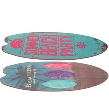  2 Pcs Bois Decoration Murale Planche Surf Déco Thème Plage Décoration Nautique