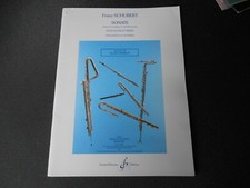 ♫ Livre Partition song book - SCHUBERT Sonate - FLUTE et PIANO ♫