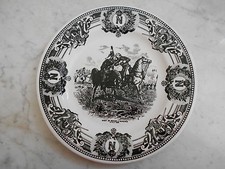 ( 622 ) MAGNIFIQUE ASSIETTE NAPOLEON BONAPARTE EN FAIENCE BOCH LA LOUVIERE  