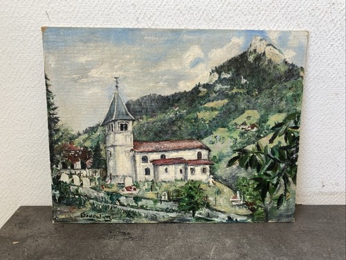 Ancien toile peinture paysage - ancien,