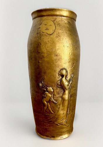 Vase bronze art nouveau - art,
