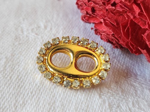 Bouton vintage métal masque