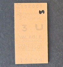 Ancien ticket Paris Métro