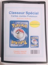 Album Classeur 76 Cartes pokemon format jumbo avec couverture personnalisable