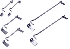 2 Crochet à Contrevent de Fenêtre Porte un Instant Verrouillage Oeillets Plaque