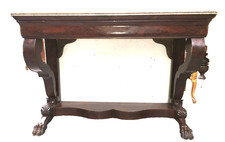 Console Louis Philipe en acajou /Console pied griffe / Desserte/ Miroir / Table