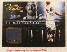 2013-14 Panini NBA Intrigue First Flight Unis MEM Jersey O.J. Mayo  #18 /199