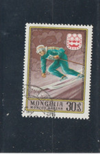 L6678 MONGOLIE Timbre N° Y&T 827 de 1975 " Descente a Skis " Oblitéré