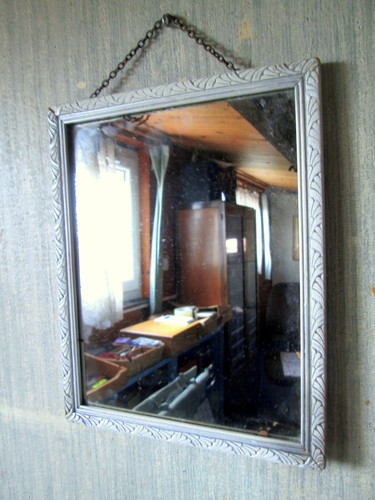 Miroir glace barbier - de,