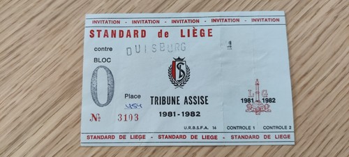 Ticket 1981 standard liege - standard, de