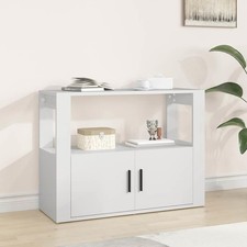 Buffet Blanc 80x30x60 cm Bois