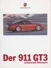Catalogue Brochure Porsche 911 GT3 (996) 02/1999 Allemagne / Deutschland