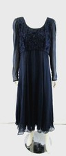 Miss elliette vtg 80s navy - miss,