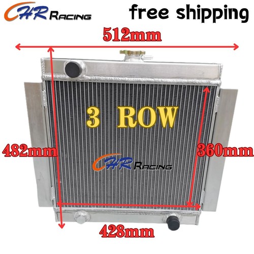 Row aluminum radiator - row, for