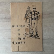 LIVRET: HISTORIQUE DE LA LEGION ETRANGERE Petit carnet militaire années 1960