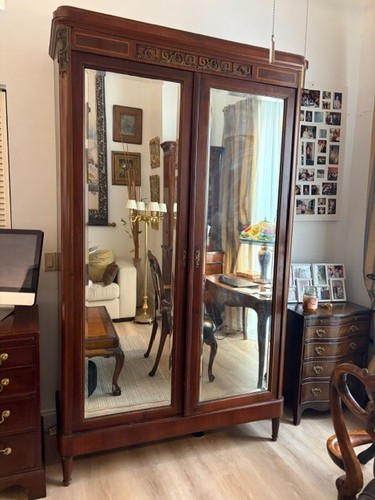 Antique french empire mahogany - antique,