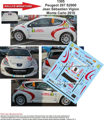 Decals ref 1305 peugeot - decals,