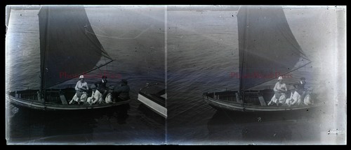 Voilier régate c1910 - régate,
