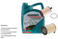 Febi Inspection Set 5L Addinol Giga Lumière Mv 0530 Ll pour VW Caddy III Caisse