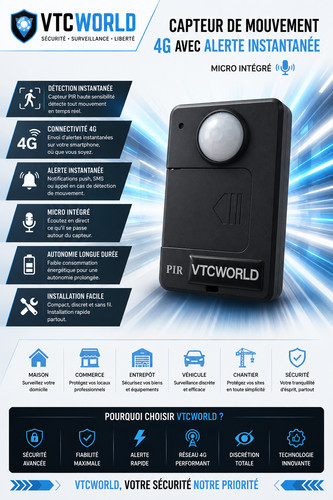 Detecteur mouvement avec - detecteur,