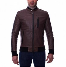 Blouson bombardier en cuir