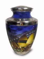 Urne de crémation gravée de