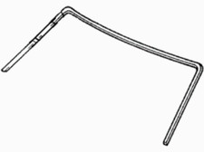 Pare-brise moulure vitre avant