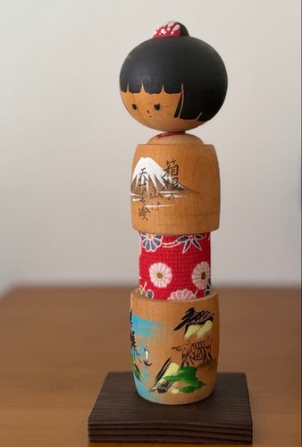 Signed creative kokeshi doll - signed,