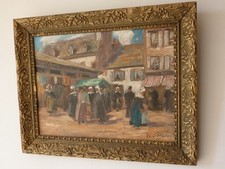 Tableau Bretagne, huile signée Henri Buron