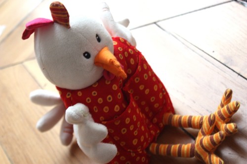 Peluche poule coq - peluche, lilliputiens