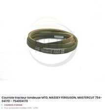 Courroie traction autoportée