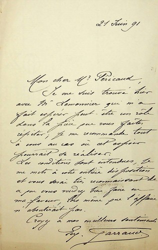 S louis eugène - l.a.s,