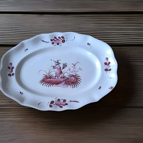 Rare plat ovale faïence - rare,