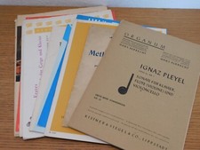 LOT ancien PARTITIONS DIVERS allemand PIANO methode VIOLON schott ORGANUM riedt