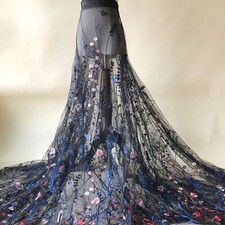 Tissu En Dentelle De Tulle