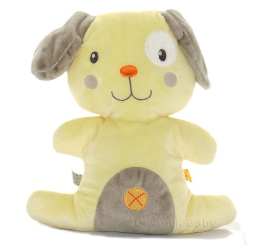 Doudou chien lapin jaune - doudou,