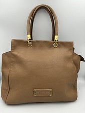 Marc Jacobs By Marc Sac Cabas En Cuir Graine Marron A Deux Anses Authentique