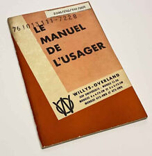 JEEP WILLYS  CJ3A LE MANUEL DE