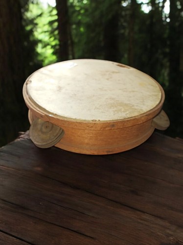 Tambourin vintage années 1950