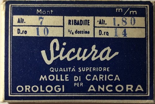 Sicura 1 ressort - sicura, [