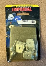 Epic Space Marine Imperial Predator Tanks Citadel Miniatures Warhammer 40k 1991