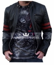 Veste de moto motard en cuir